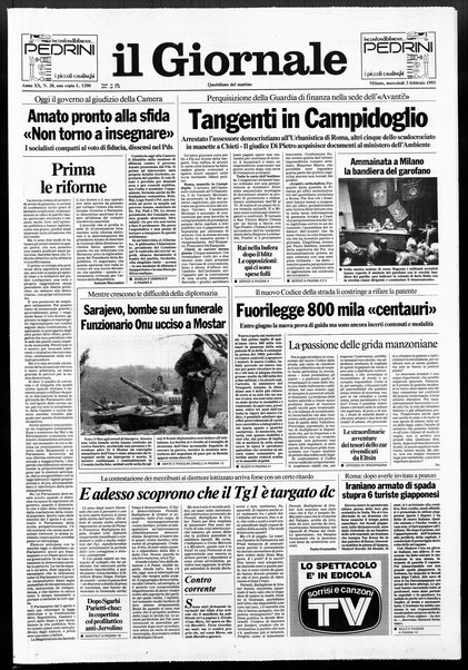 Il giornale : quotidiano del mattino